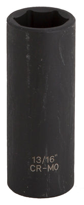Vulcan Deep Impact Socket, 13/16 in Socket, Black Phosphate